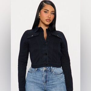 Fashion Nova Black Jean Jacket